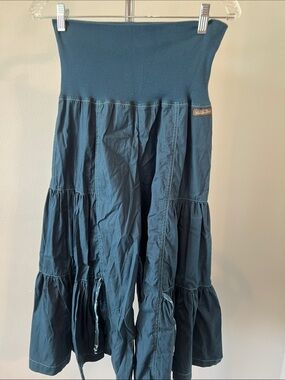 Matilda Jane Teal Tiered Maxi Skirt